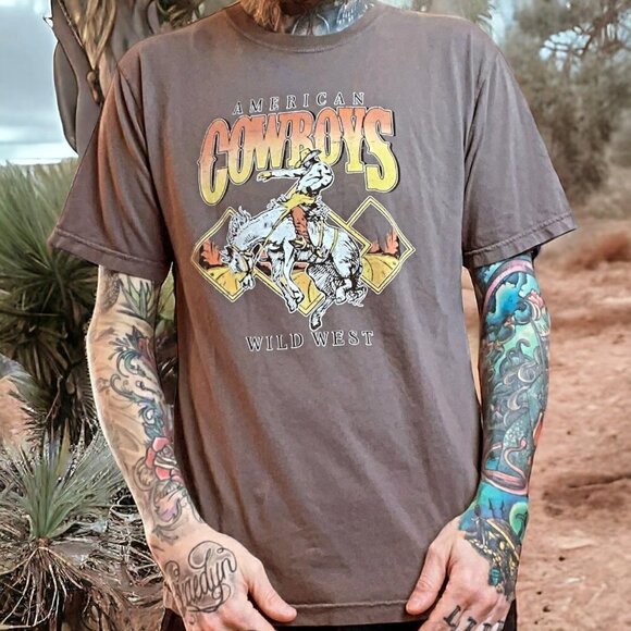 American Vintage Other - Cowboy horse western t shirt